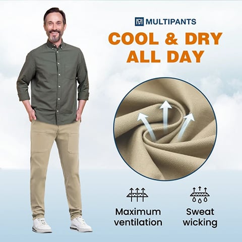 🔥VENTE CHAUDE 50% DE RÉDUCTION🥰 MultiPants – Pantalon cargo durable, extensible et multi-poches