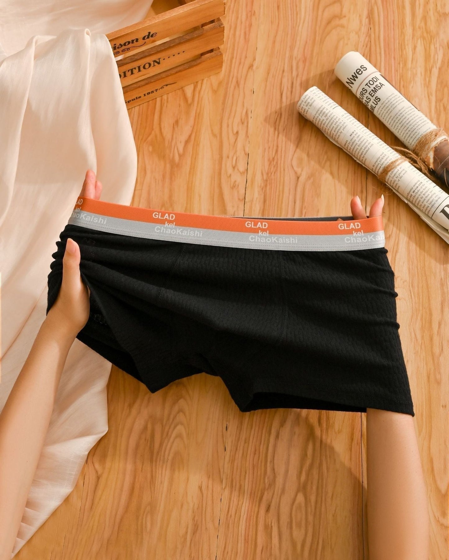 š„Bubble Cotton Men's Boxer Briefs Antibacterial Breathable Sweat Absorbentš©³