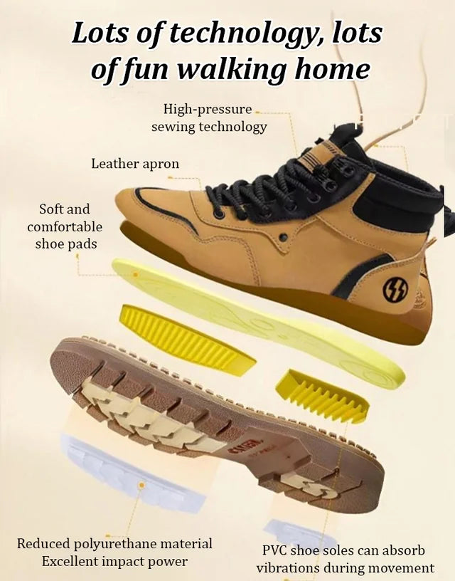 🔥Vente chaude🔥Bottes montantes à lacets en peluche pour homme (50 % de réduction)