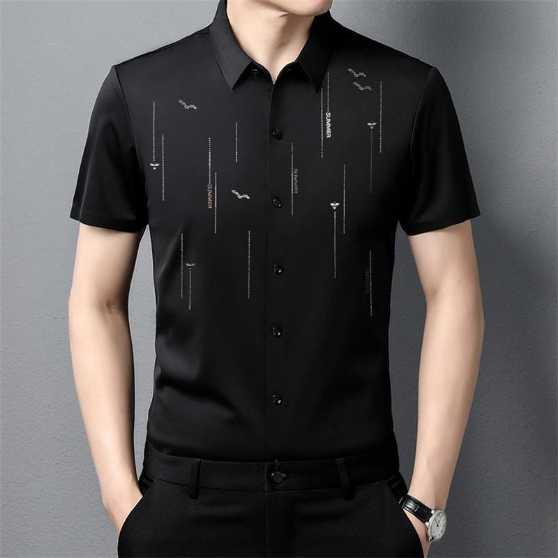 Summer Anti-wrinkle Silk Shirt