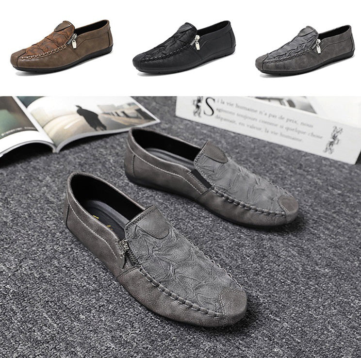 Men's Fashion Soft Printed Leather Shoes
