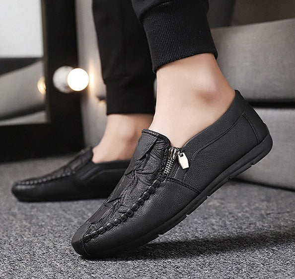 Men's Fashion Soft Printed Leather Shoes
