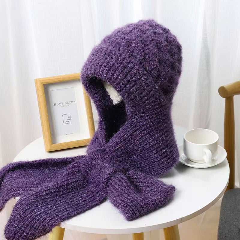 🎄Christmas Sale-50% OFF🎁Winter Versatile Knitted Hooded Scarf For Women