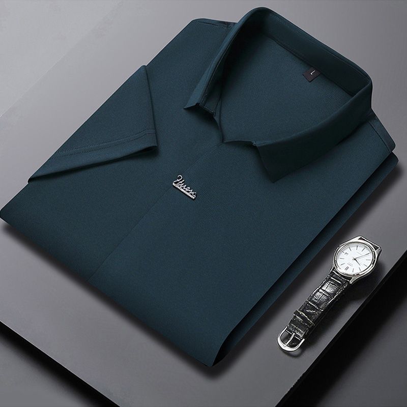 Men’s Casual Lapel Breathable Wrinkle-free T-shirt(50% OFF)