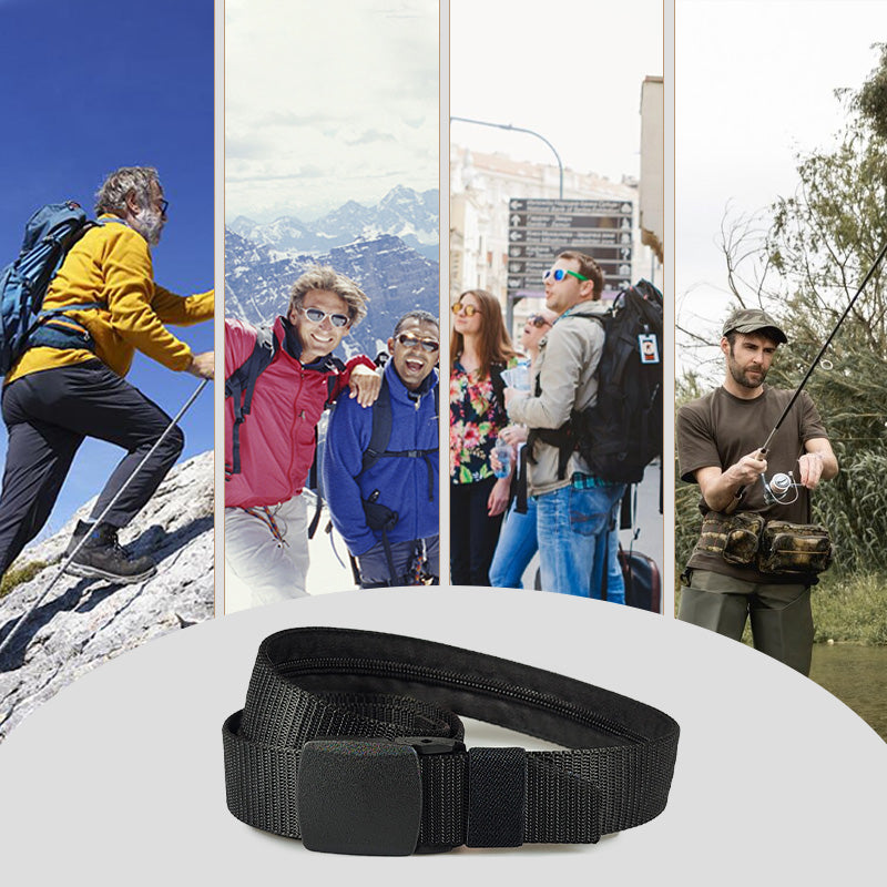 🔥Security Nylon Money Belt with Hidden Money Pocket