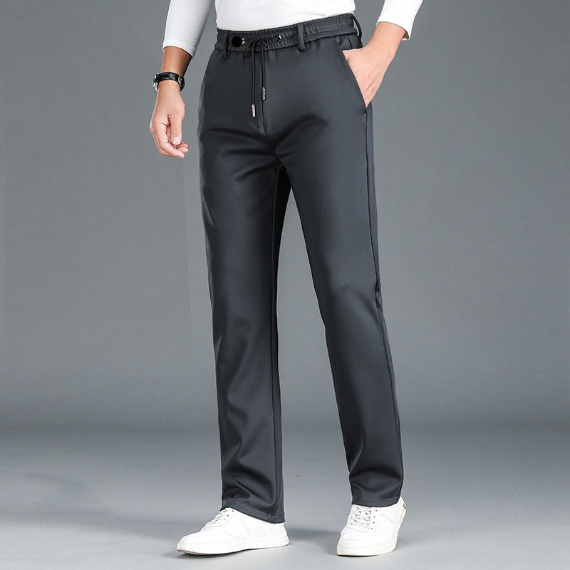 Men's Non-iron Mercerised Stretch Cotton Breathable Casual Sweatpants