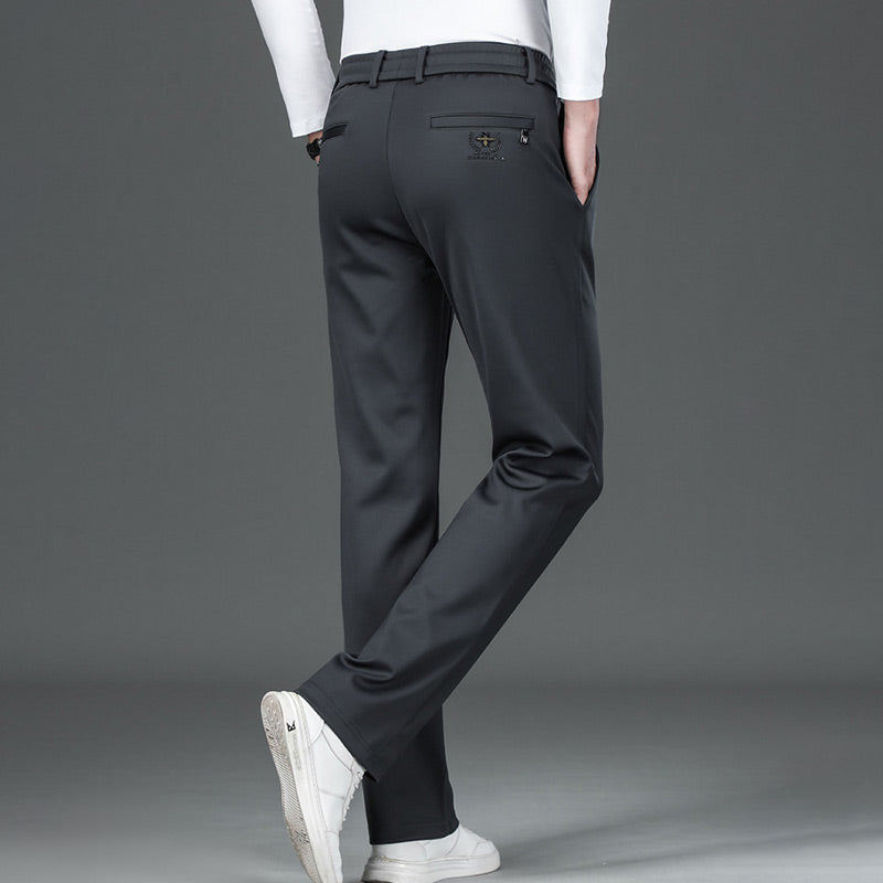 Men's Non-iron Mercerised Stretch Cotton Breathable Casual Sweatpants