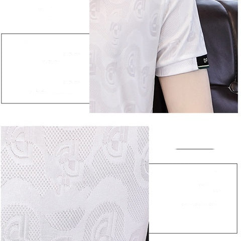 Men's Ice Silk Short Sleeve T-Shirt