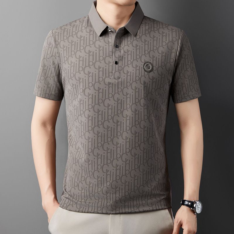 Men's Breathable Ice Silk Cooling Lapel T-shirt(50% OFF)