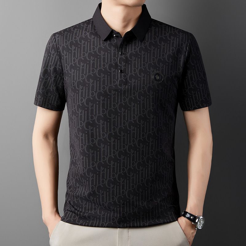 Men's Breathable Ice Silk Cooling Lapel T-shirt(50% OFF)