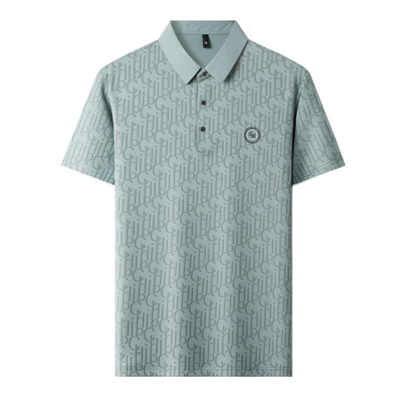 Men's Breathable Ice Silk Cooling Lapel T-shirt(50% OFF)