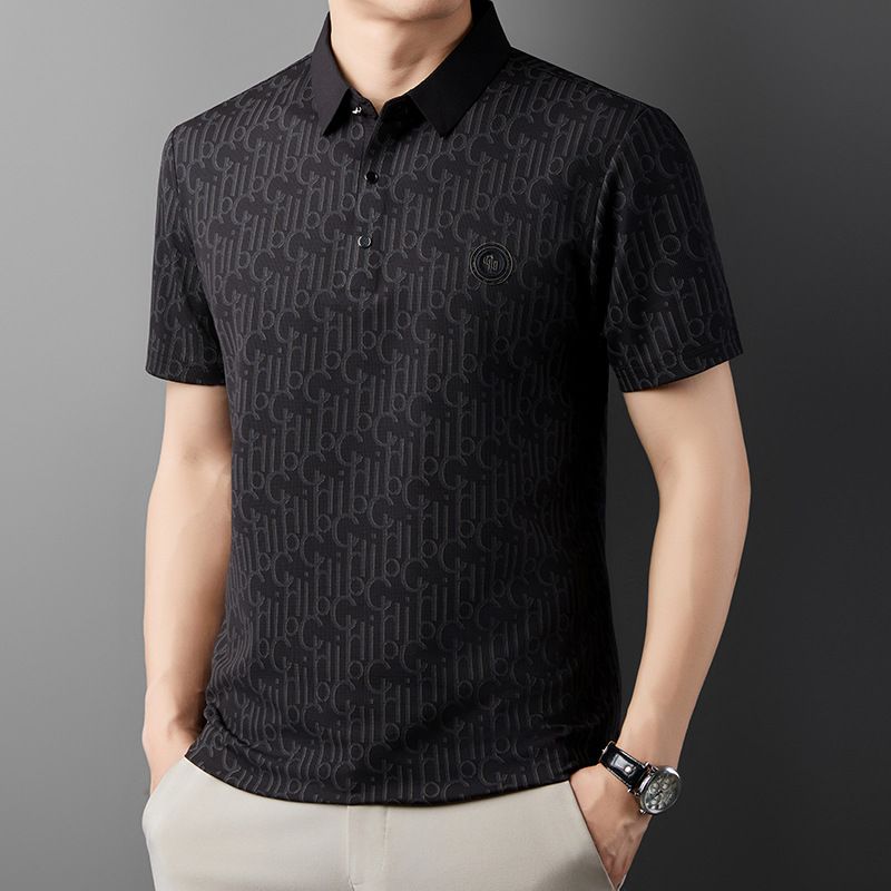 Men's Breathable Ice Silk Cooling Lapel T-shirt(50% OFF)