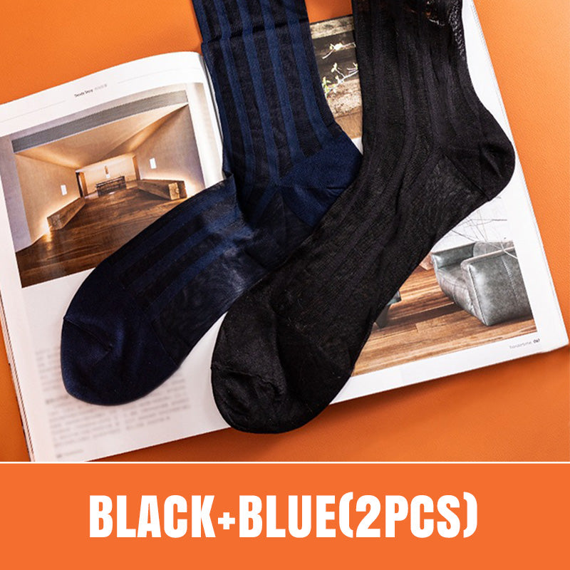 Breathable Striped Men's Mid-calf Socks Set(50% OFF)