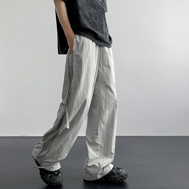 Stylish Lightweight Loose Side Zipper Mesh Trousers(50% OFF)