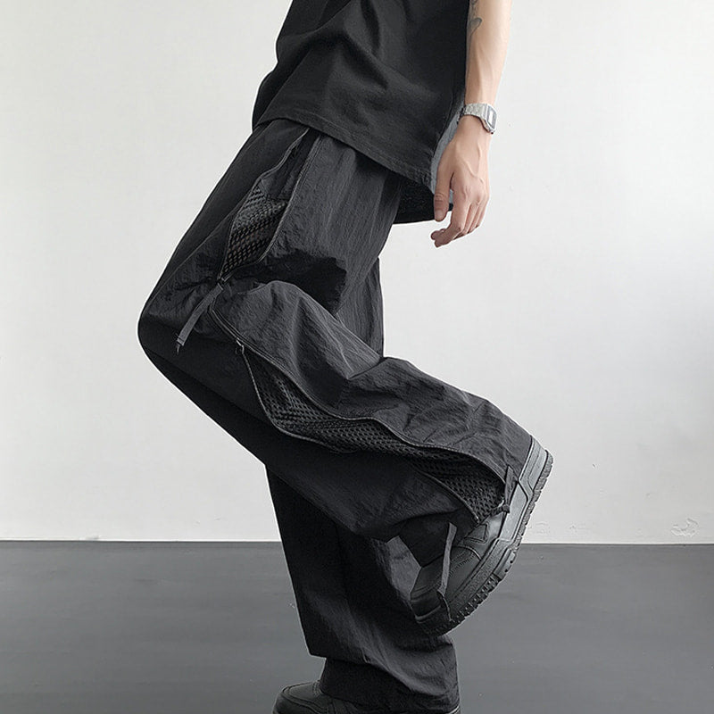 Stylish Lightweight Loose Side Zipper Mesh Trousers(50% OFF)