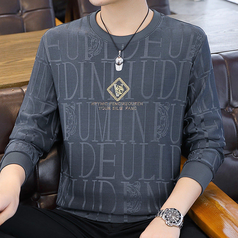 Sweat-shirt à canne d'équipage masculin - doux et très extensible