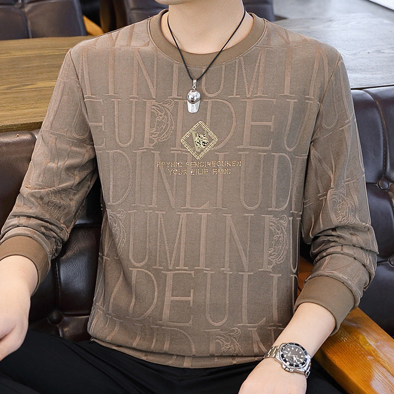 Sweat-shirt à canne d'équipage masculin - doux et très extensible