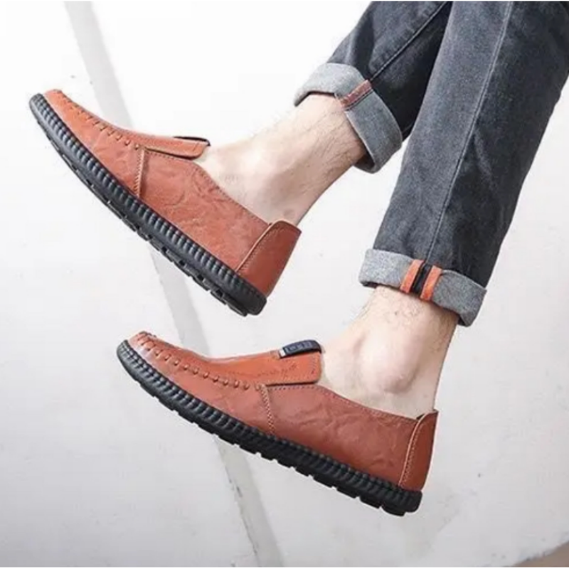 Men's Casual Slip-on Shoes with Flat Sole