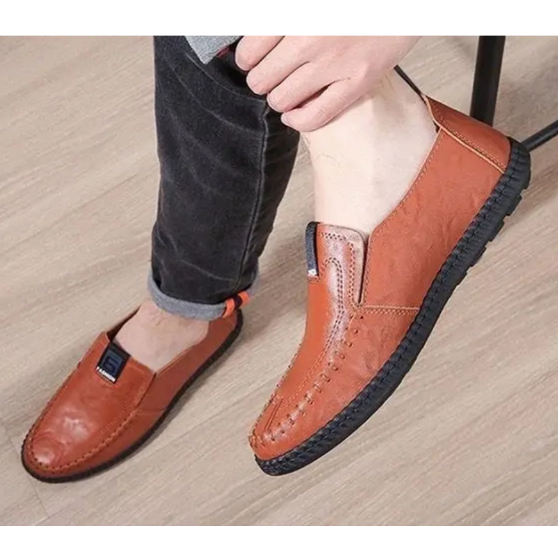 Men's Casual Slip-on Shoes with Flat Sole