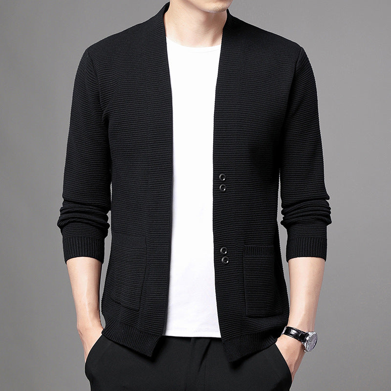 Veste en tricot pour hommes confortable avec boutons (50% de réduction)