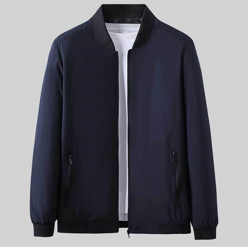 Veste à zip léger décontractée pour hommes avec poches
