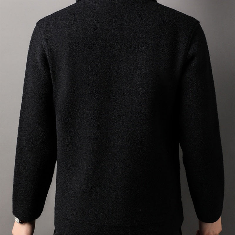 Winter Men's Trendy Solid Color Lapel Short Coat(50% OFF)