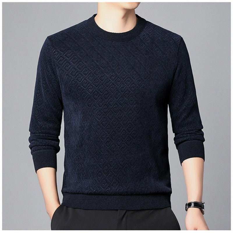 Pull à cou de cou de l'équipage pour hommes épaissis (50% de réduction)