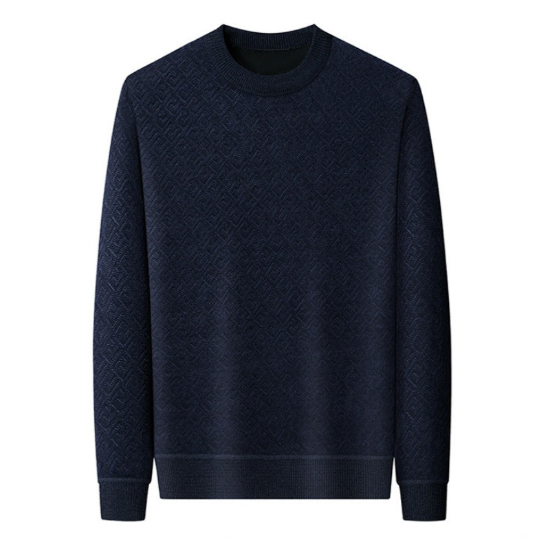 Pull à cou de cou de l'équipage pour hommes épaissis (50% de réduction)