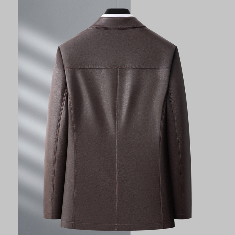 ❄️Nouveauté pour le début de l'hiver -50 % de réduction👨Veste en cuir doublée chaude pour homme