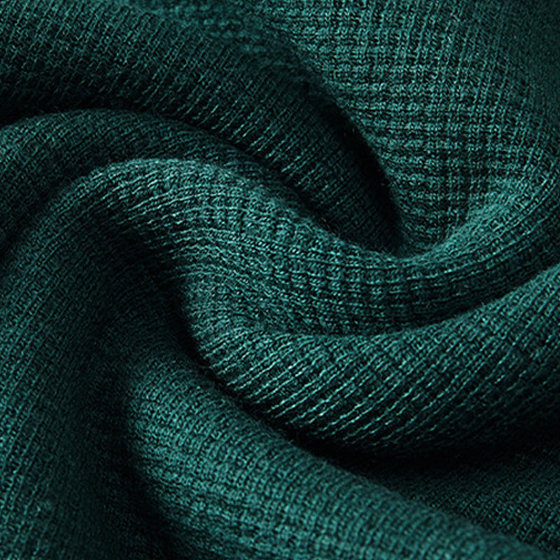 ✨Offre d'hiver💖Pull chaud et épais en tricot gaufré à demi-fermeture éclair pour homme