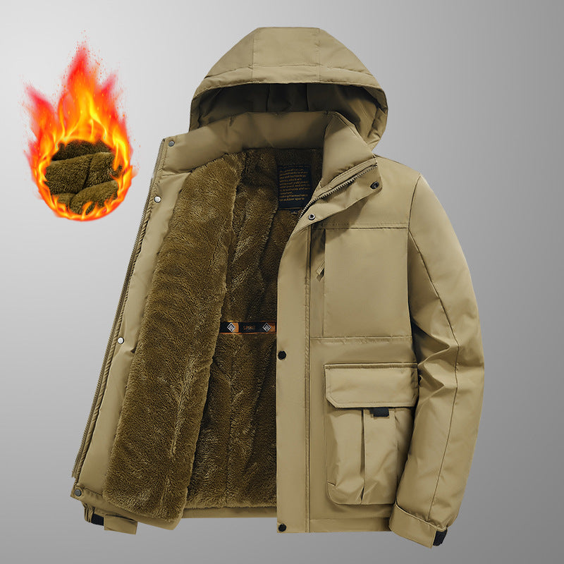 Men's Warm Waterproof Hooded Jacket(50% OFF)
