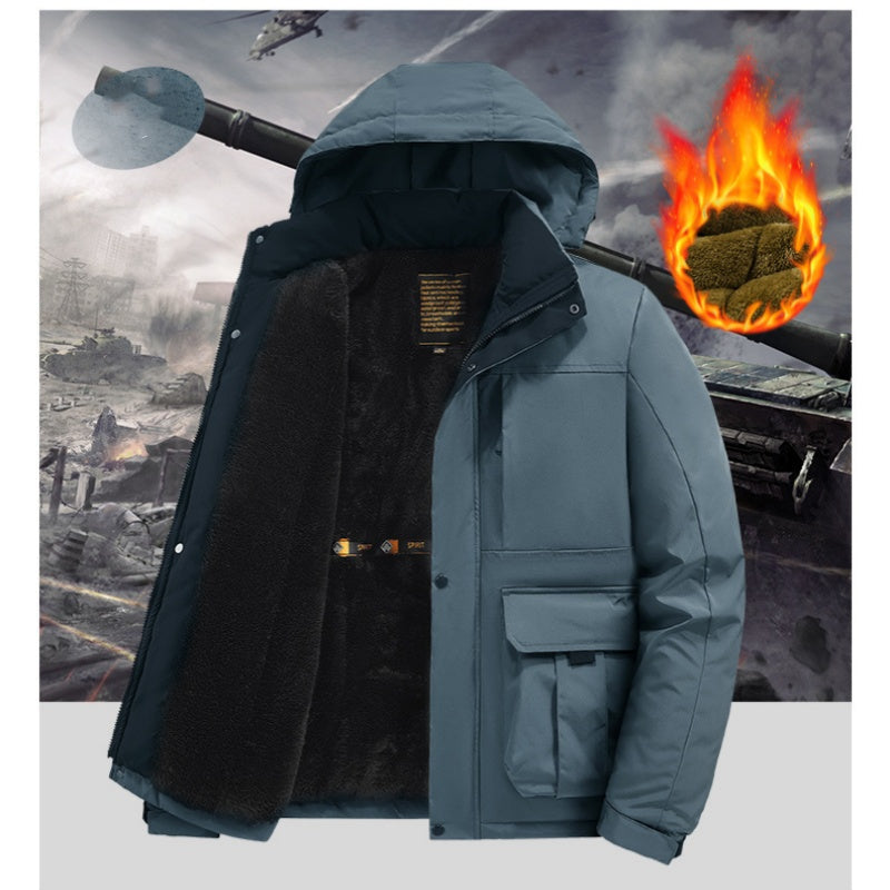 Men's Warm Waterproof Hooded Jacket(50% OFF)