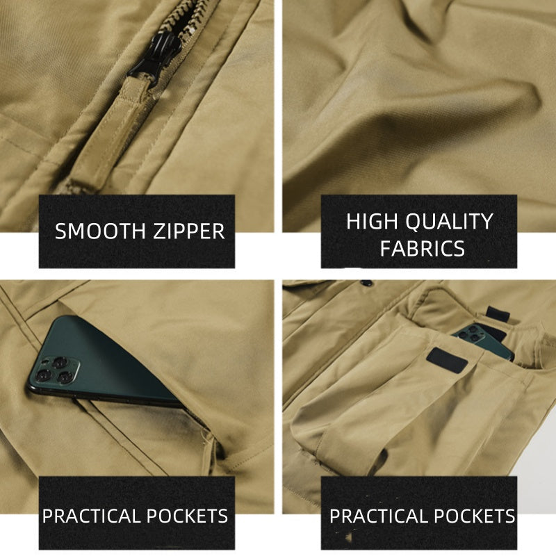 Men's Warm Waterproof Hooded Jacket(50% OFF)