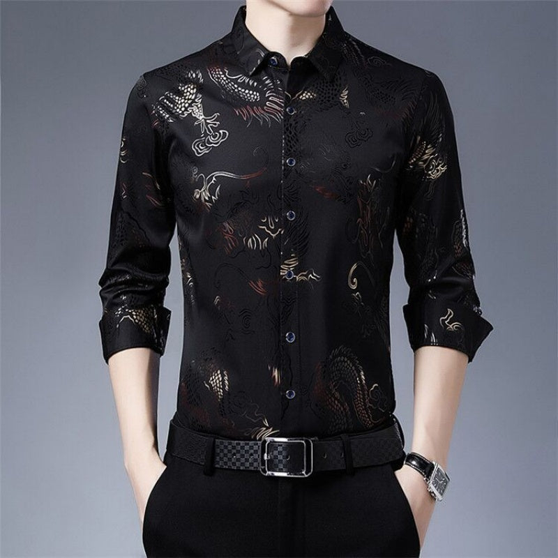 Men's Printed Lightweight Business Casual Shirt(50% OFF)