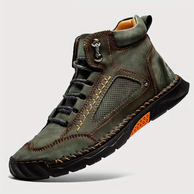 đ„Vente chaudeđ„Bottes Ă©lĂ©gantes pour hommes, cousues Ă la main, Ă semelle plate