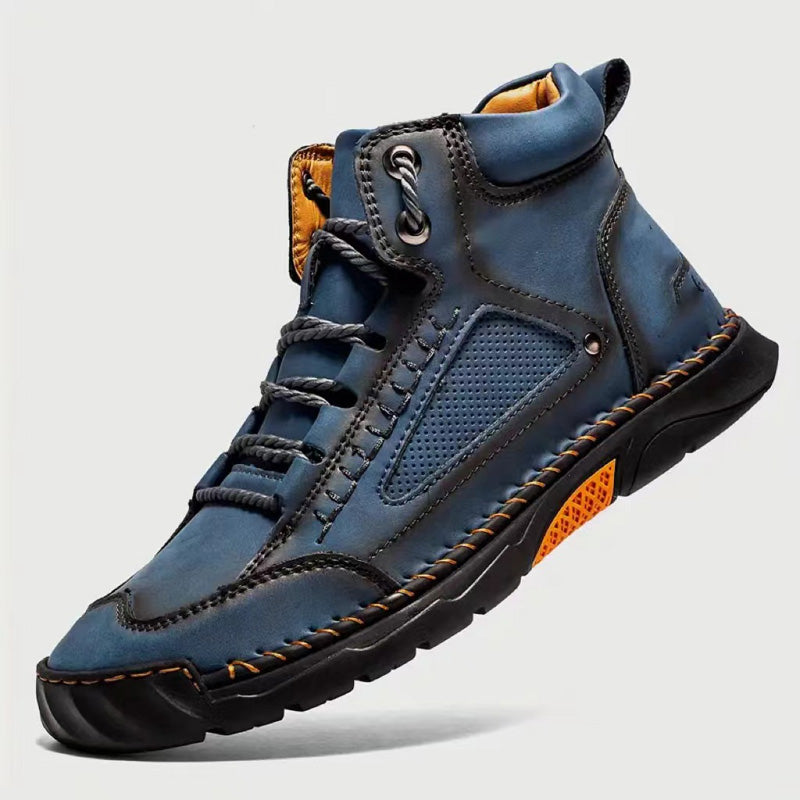 đ„Vente chaudeđ„Bottes Ă©lĂ©gantes pour hommes, cousues Ă la main, Ă semelle plate