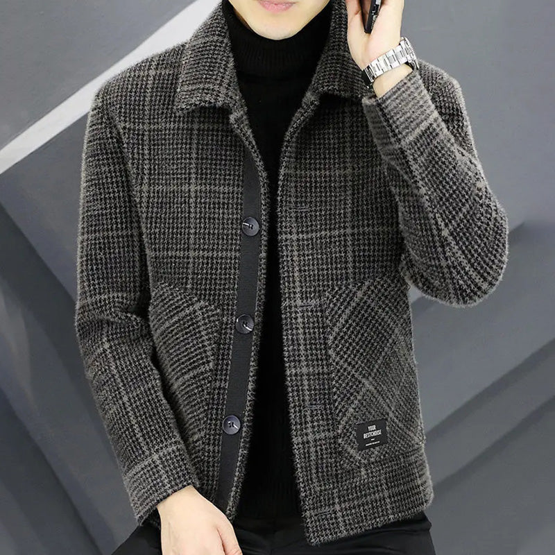 ✨Nouvelle arrivée✨Veste chaude à carreaux pour homme (50 % de réduction)