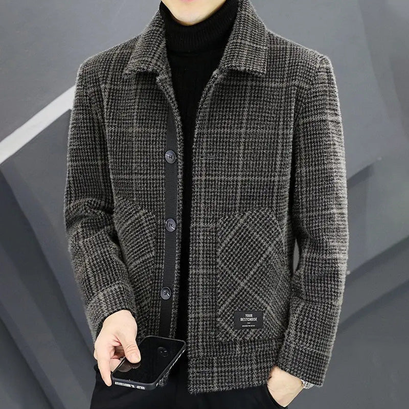 ✨Nouvelle arrivée✨Veste chaude à carreaux pour homme (50 % de réduction)