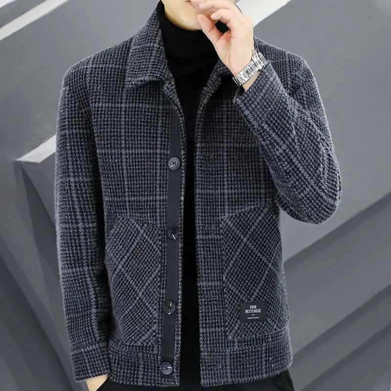 ✨Nouvelle arrivée✨Veste chaude à carreaux pour homme (50 % de réduction)