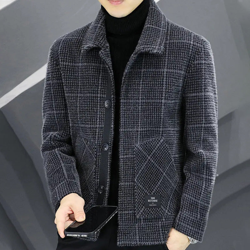 ✨Nouvelle arrivée✨Veste chaude à carreaux pour homme (50 % de réduction)