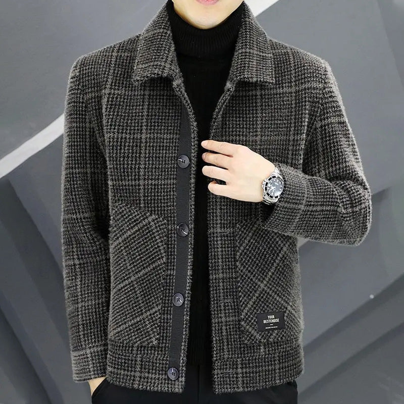 ✨Nouvelle arrivée✨Veste chaude à carreaux pour homme (50 % de réduction)
