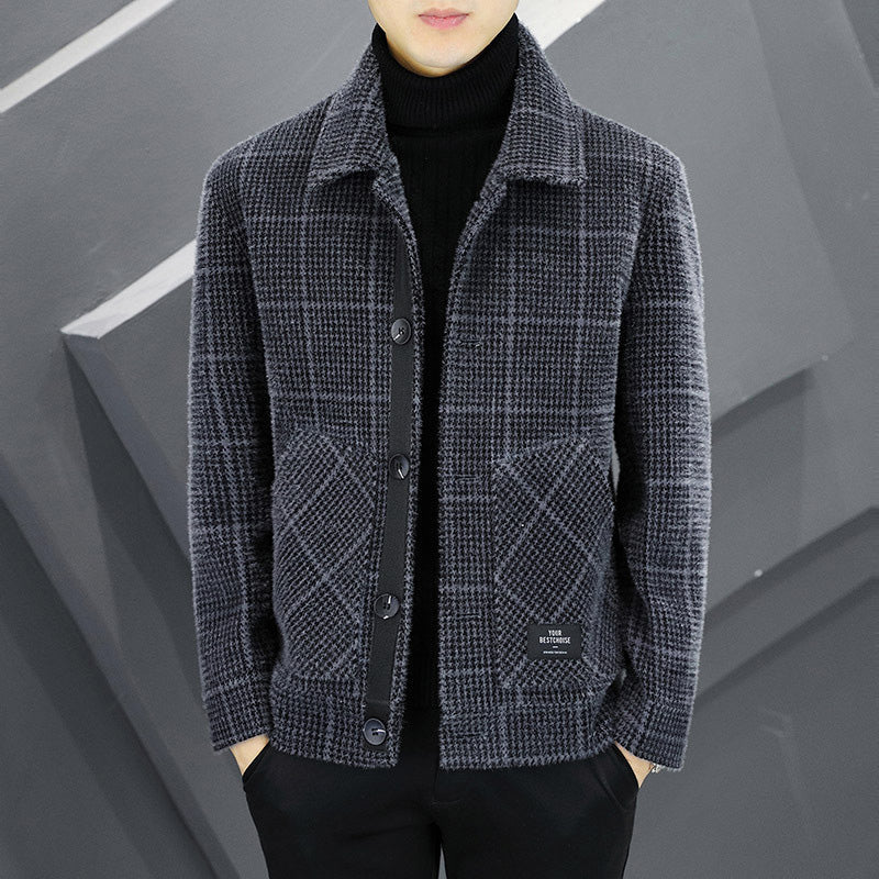 ✨Nouvelle arrivée✨Veste chaude à carreaux pour homme (50 % de réduction)