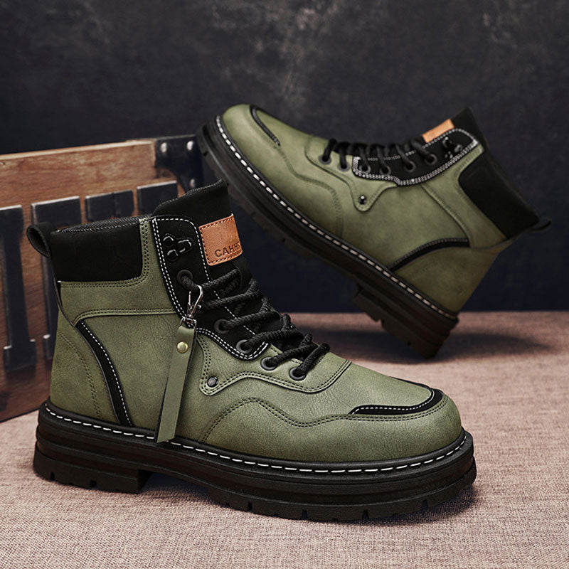 🔥Vente chaude🔥Bottes montantes à lacets en peluche pour homme (50 % de réduction)