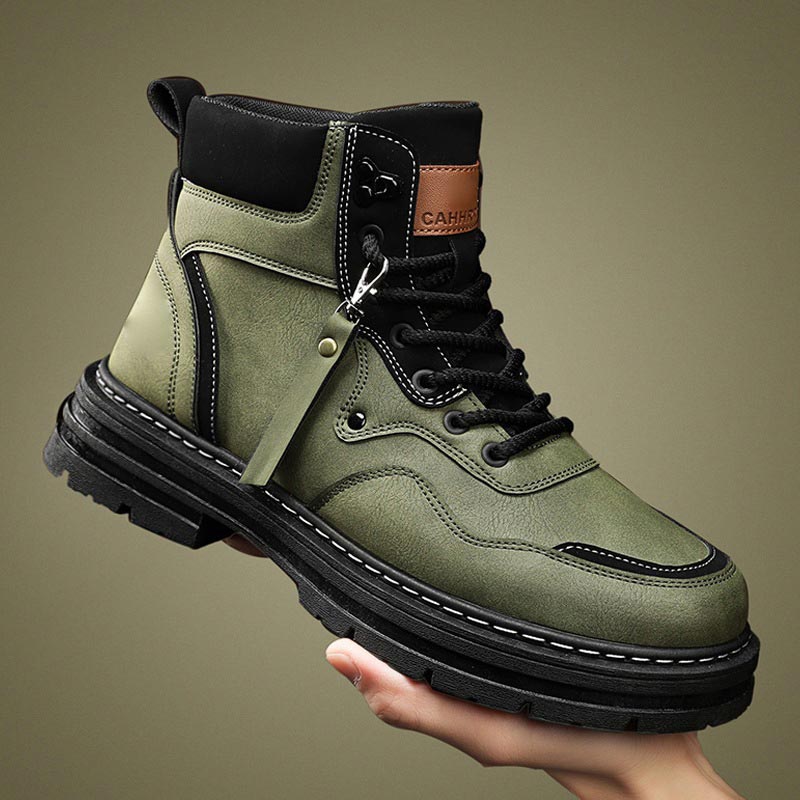 🔥Vente chaude🔥Bottes montantes à lacets en peluche pour homme (50 % de réduction)