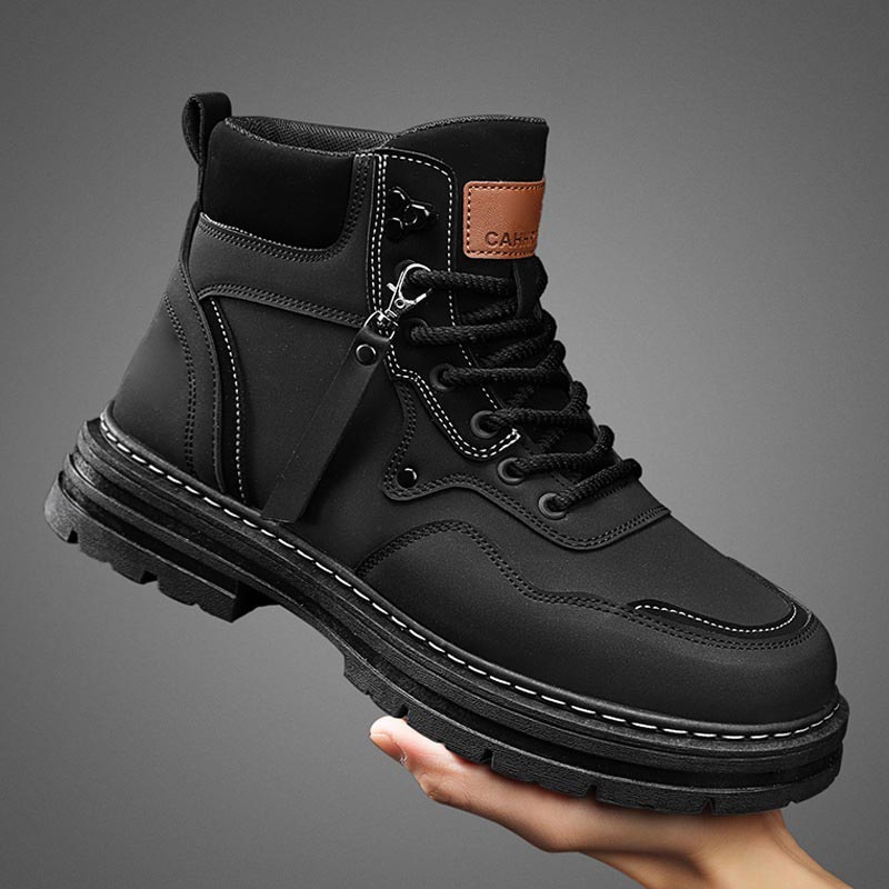 🔥Vente chaude🔥Bottes montantes à lacets en peluche pour homme (50 % de réduction)