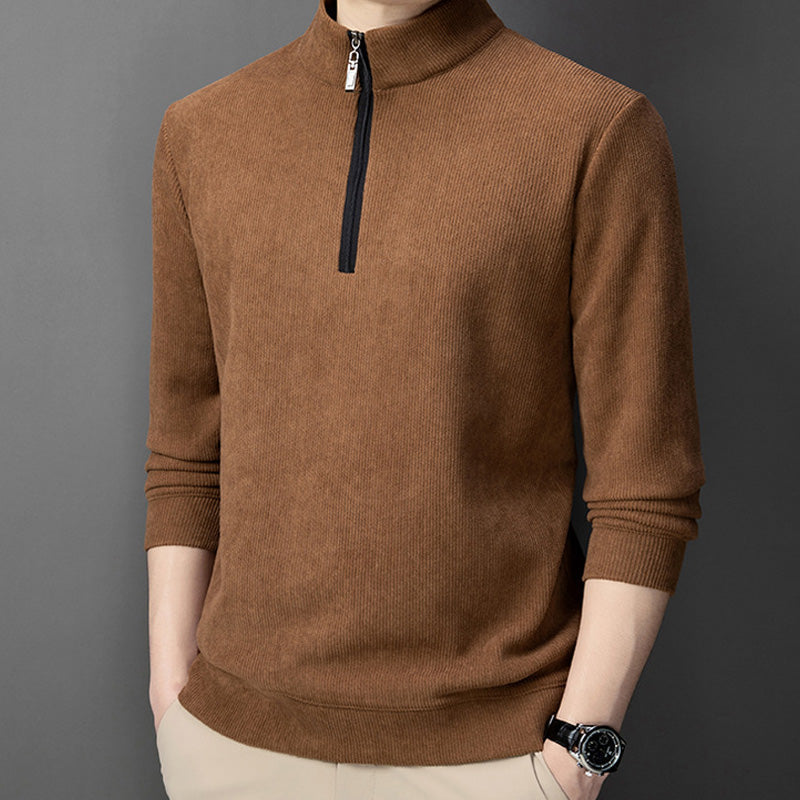 Men's Quarter Zip Pullover with Plush Lining - Buy 2 Get Free Shipping