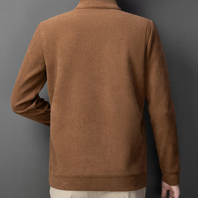 Men's Quarter Zip Pullover with Plush Lining - Buy 2 Get Free Shipping