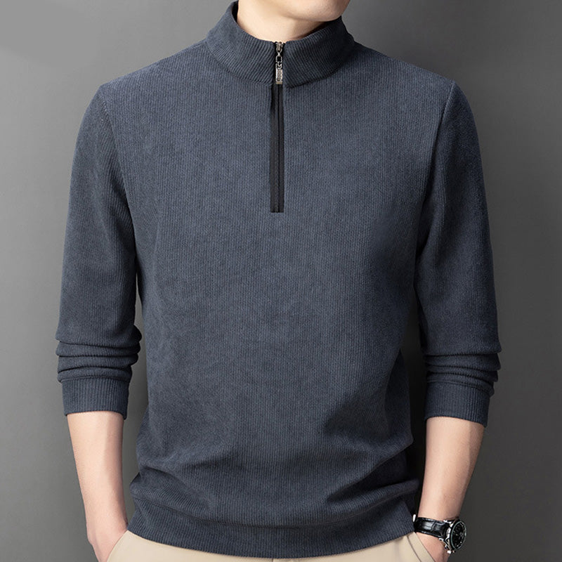 Men's Quarter Zip Pullover with Plush Lining - Buy 2 Get Free Shipping