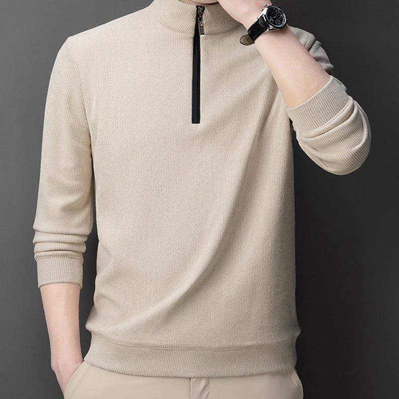 Men's Quarter Zip Pullover with Plush Lining - Buy 2 Get Free Shipping