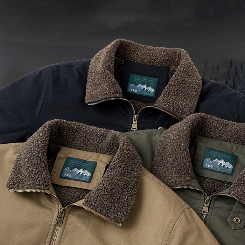 Bomber à revers d'hiver pour hommes avec doublure en coton (50% de réduction)